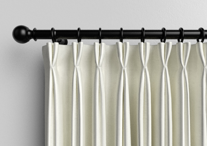 Akoya Faux Silk, Lustre Chalk - Made to Measure Curtains - Image 10